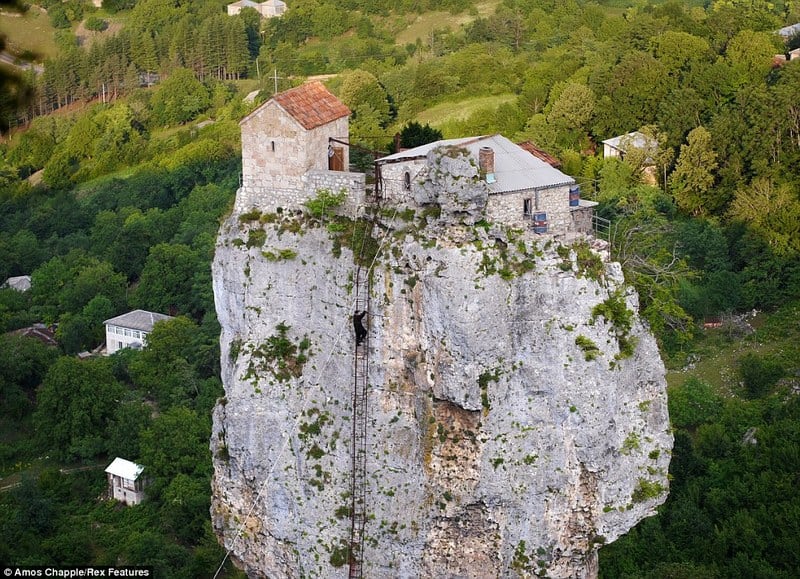 The Katskhi Pillar – the Most Incredible Cliff Church in the World