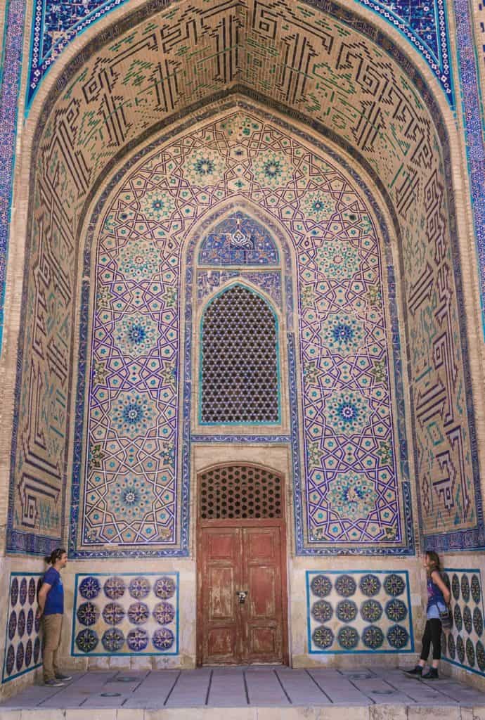 How to visit Turkistan Kazakhstan's spiritual and historical center 12 Turkestan Kazakhstan Khoza Ahmed Yasawi Mausoleum tiled mosaic