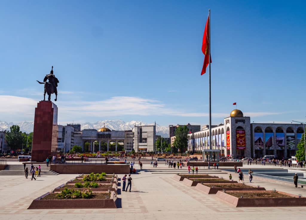 Ala-too square in Bishkek - squares of Bishkek - capital of Kyrgyzstan - Journal of nomads