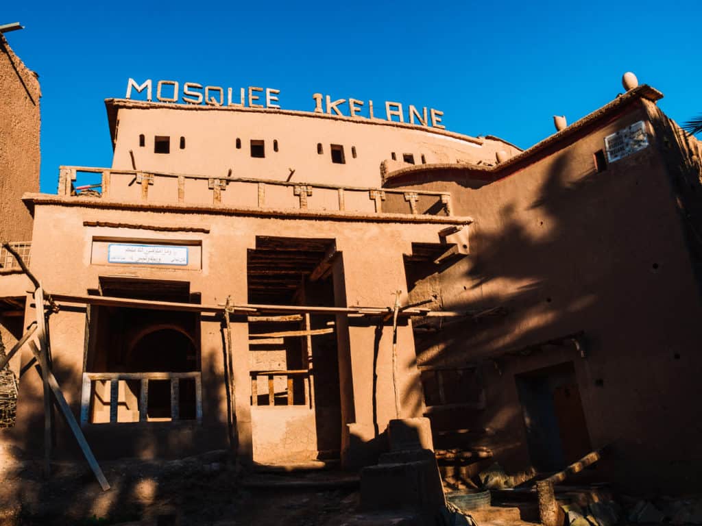 Rock climbing and other fun things to do in the Todra Gorges and Tinerhir 21 Fun things worth doing in the Todra Gorges and Tinerhir - Things to do in Tinerhir - mosque ikalne Mosque Ikalalne Alafour - Morocco - Journal of Nomads