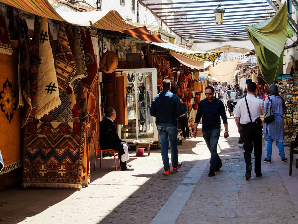 different shops old medina Rabat Morocco - journal of nomads