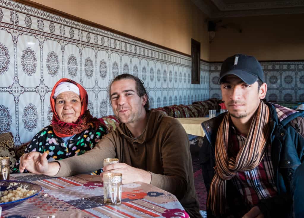 Invited by a Moroccan family in their home - Backpacking in Morocco - Journal of Nomads