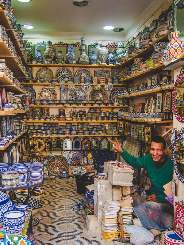 Ceramic artist in Tangier Morocco - Journal of Nomads