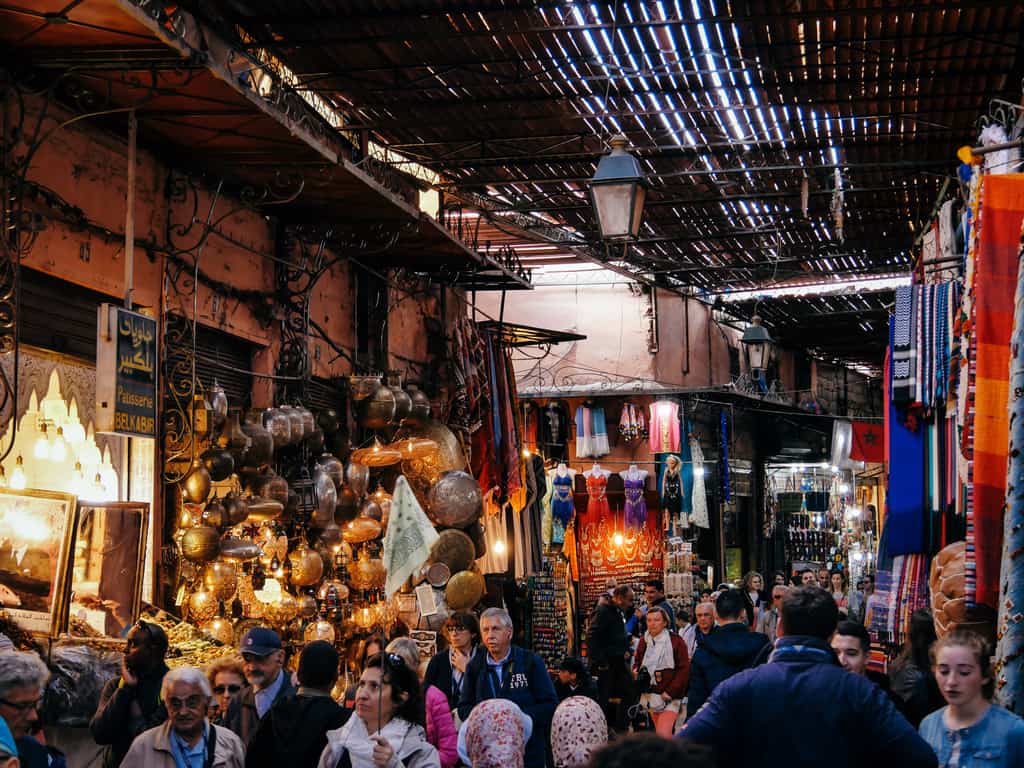 market of Marrakesh Morocco - journal of nomads