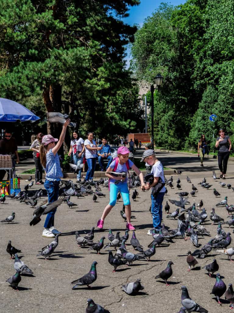 Is Kazakhstan safe for families - Is Kazakhstan safe - Children playing in Almaty - journal of nomads