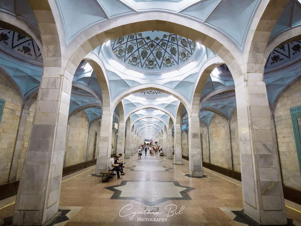 Most beautiful metro stations in Tashkent Uzbekistan - Alisher Navoi Metro Station - Journal of Nomads