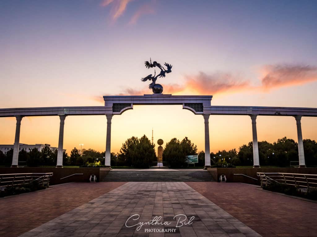Victory park Tashkent - traveling from Almaty to Tashkent - Journal of Nomads