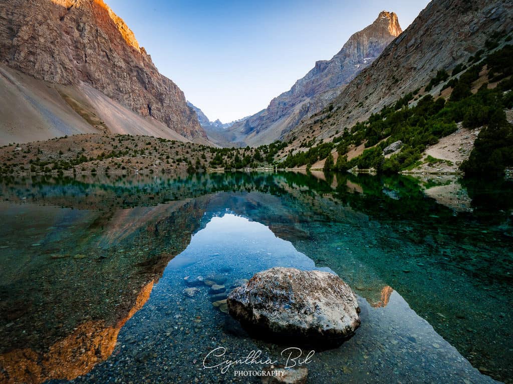 17-day Highlights of Tajikistan Tour: Fann Mountains and Pamir Highway Tour 76 Sunrise Alauddin Lakes Fann Mountains Tajikistan