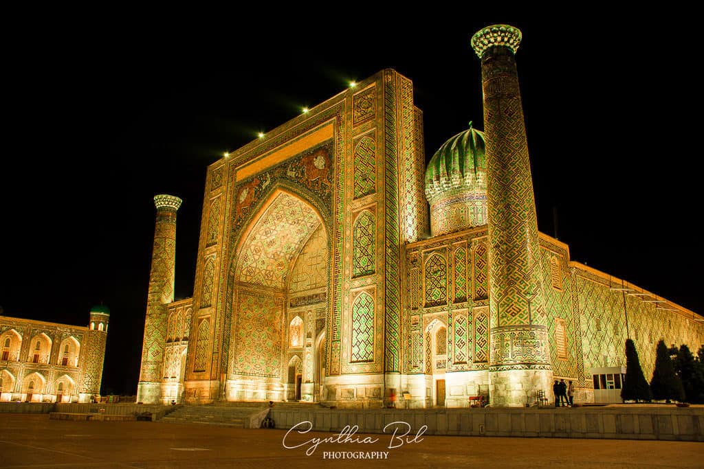 Registan at night Samarkand City Guide