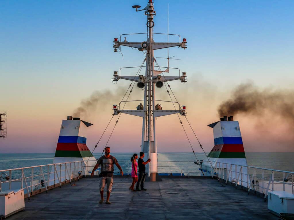 Caspian Sea ferry - how to get from Azerbaijan to Kazakhstan by boat - Baku to Aktau - Journal of Nomads