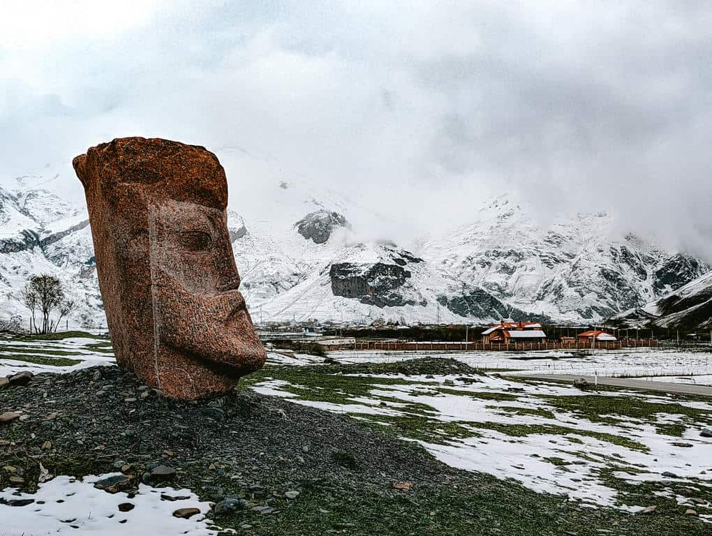 Sno Head Sculptures Georgia - The Best places to visit in Georgia - Journal of Nomads
