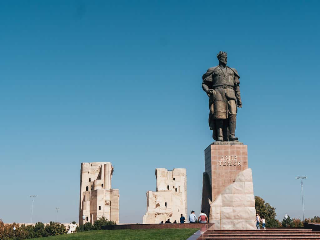 Shahrisabz Uzbekistan - From Samarkand to Shahrisabz - Day trips from Samarkand - Amir Temur statue