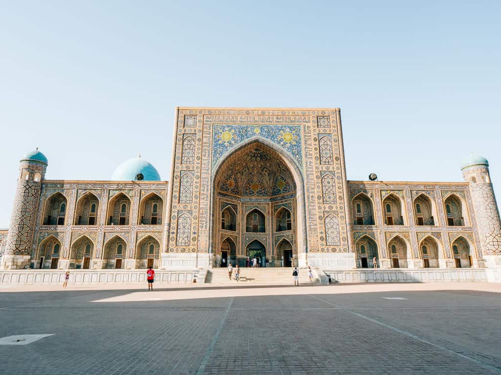 14-daagse Avontuurlijke Rondreis Oezbekistan - Oezbekistan Reizen 83 Tilya-Kori Madrasah Registan Samarkand Uzbekistan - Complete Samarkand Travel Guide