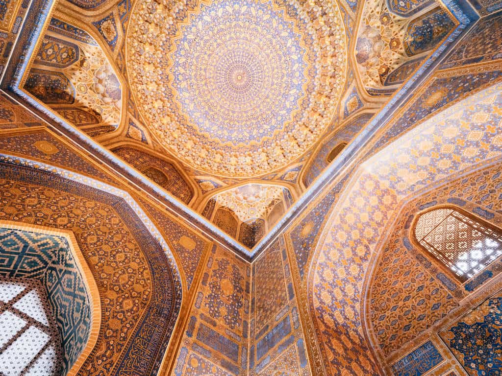Tilya Kori mosque Registan - Visit Samarkand - Best things to do in Samarkand Uzbekistan