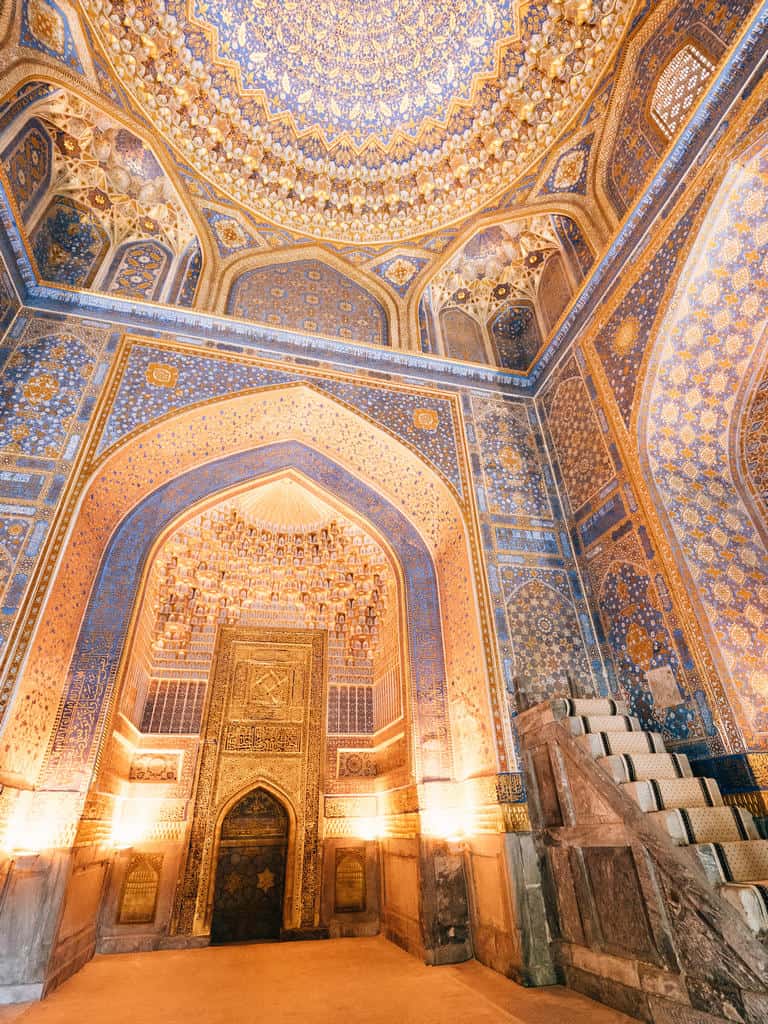 Tilya Kori mosque Registan - Visit Samarkand - Best things to do in Samarkand Uzbekistan
