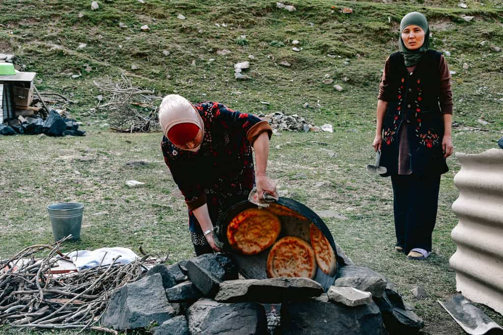 Kyrgyzstan Trekking Tours - Alay Mountains Trekking Tour - Journal of Nomads - Bread Making