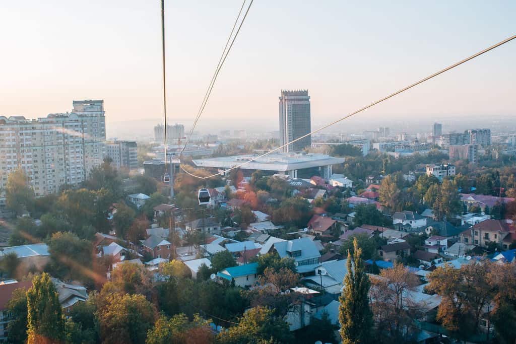 10-Daagse Best of Kirgizië Kazachstan reis 23 Kok Tobe Cable Car Visit Almaty City - Things to do in Almaty - Places to visit in Almaty - Almaty Travel Guide