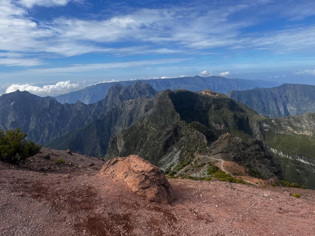 The Handy Guide to Hiking in Madeira Portugal with Our 7 favourite Madeira Hiking trails 58 Hiking in Madeira. The trail from Chao dos Louros to Pico Ruivo, Madeira's highest mountain.