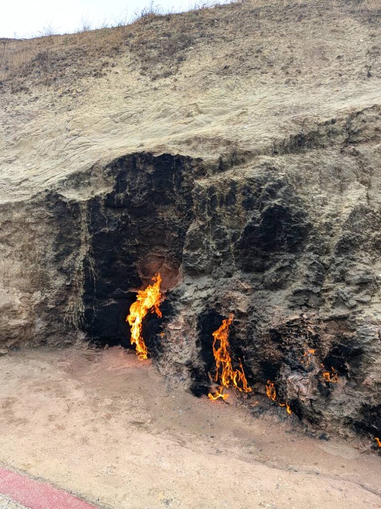 Azerbaijan Travel Guide: What are the Highlights for a First Trip to the Land of Fire 12 Azerbaijan Travel Guide - Things to do in Azerbaijan - Day trips from Baku - Yanar Dag - Journal of Nomads